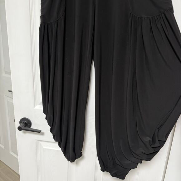 Joseph Ribkoff Women's Black Bubble Hemline With Pockets Pants Size 12 - Picture 7 of 14